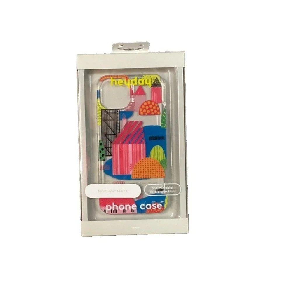 Heyday Case iPhone 13 & 14‎ NIP multicolor abstract antimicrobial wireless chg